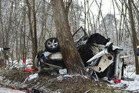 Dálnice D10 z Prahy na Mladou Boleslav stála. Řidič zemřel po nárazu do stromu