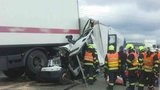 Kilometrové kolony na D1 se po hromadné nehodě u Brna rozjely: Doprava stála 3,5 hodiny 