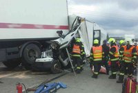 Kilometrové kolony na D1 se po hromadné nehodě u Brna rozjely: Doprava stála 3,5 hodiny