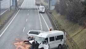 Nehoda na dálnici (Ilustrační foto)