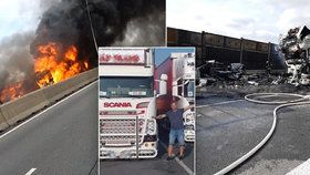 Řidiče kamionu, který zemřel při hrozivé nehodě na D1 u Brna, vyfotil jen pár hodin předtím jeho kolega...Kromě něj zahynula ještě žena a dítě z osobního auta. Další lidé byli zranění.