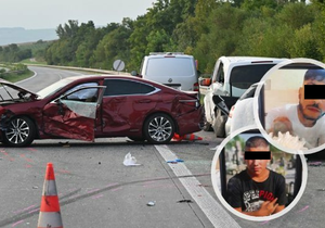 Při nehodě v srpnu 2023 zemřeli na D2 u Brna dva slovenští dělníci Damián (†18) a David (†21).