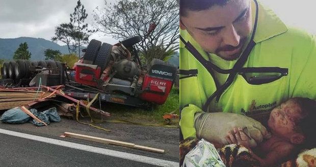 Náraz klád vyrval těhotné dítě z břicha! Brutální císař miminko zachránil, matka při nehodě zemřela