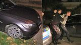 Honička v Praze 5! Řidič ujel od benzinky bez zaplacení a naboural několik aut