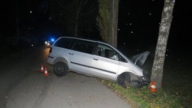 Na Třebíčsku našli havarované auto. Byla v něm mrtvá žena