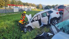 Při střetu dvou vozidel zahynul ve Frenštátu pod Radhoštěm mladý muž.