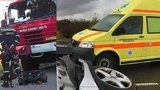 Dopravní nehoda na Vyškovsku: Jedna žena zemřela, další i se dvěma dětmi skončila v nemocnici