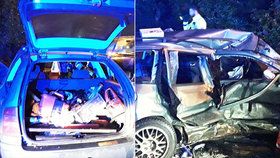 Tragická nehoda na Liberecku: Střet dvou aut si vyžádal život mladistvé dívky.