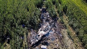 Zřícené ukrajinské letadlo v Řecku: Chaos na místě tragédie! Přepravovalo 11,5 tuny minometné munice