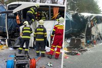 Tragédie na slovenské dálnici: Po srážce kamionu a autobusu zemřel jeden člověk, zraněných je 59!