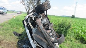 Sršeň způsobil dopravní nehodu: Auto dokonce hořelo.