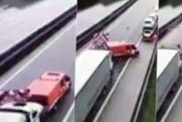 Na dálnici D11 málem došlo k tragédii: Dělníci unikli smrti jen o vlásek!