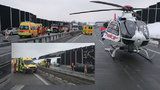 Hromadná srážka v Třinci: Chlapec (10) bojuje o život! Polský kamion narazil do kolony aut