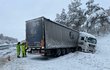 Nehoda kamionu na dálnici D1 na 97. kilometru. 