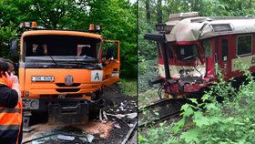  V Měšicích u Prahy se srazily kamion a vlak, 5 lehce zraněných 