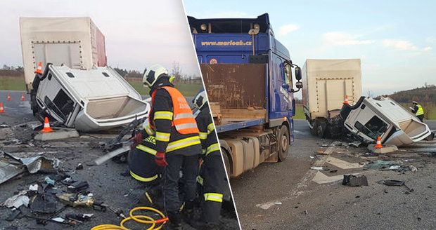 Tragická nehoda na Písecku: Čtyři mrtví po srážce osobního vozu a kamionu