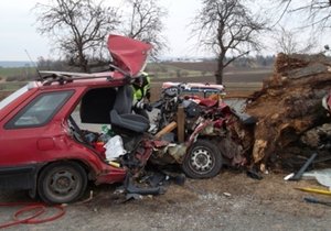 Řidič neměl šanci nehodu přežít.