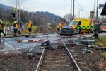 V Kunčicích pod Ondřejníkem se srazila dvě auta, řidič jednoho z nich patrně zkolaboval za jízdy.