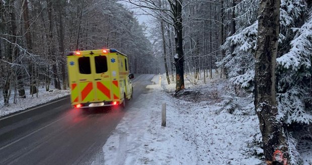 Nehoda u Rakovníka si vyžádala lidský život: Zemřela žena, další pasažér se těžce zranil