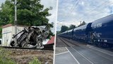 V Mělníku se srazil nákladní vlak s dodávkou! Provoz byl zastaven na několik hodin