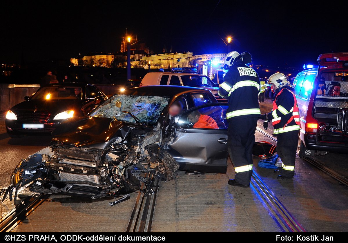 Nehoda v Praze