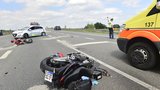 Tragická sobota na Brněnsku: Čtyři nehody motorek, jeden mrtvý