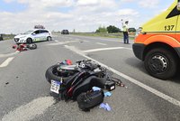 Tragická sobota na Brněnsku: Čtyři nehody motorek, jeden mrtvý