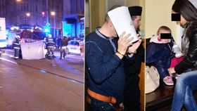 Opilý Rus z mercedesu, který v Praze zabil ženu (†26): U soudu s dítětem a manželkou