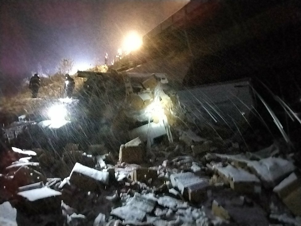 Tragická nehoda kamionu na D1 u Bělotína (28.11.2023)