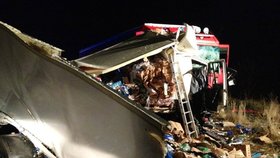 U Olbramovic na Benešovsku se srazila dvě nákladní auta