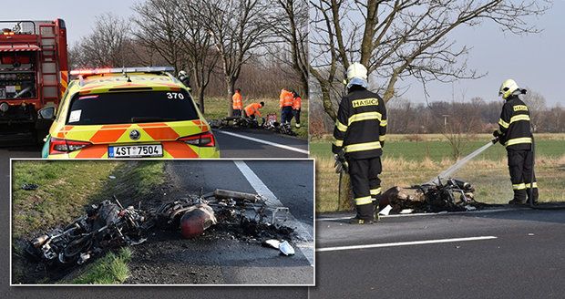 Nehodu dvou motorkářů u Nymburka šetří znalci: Nikdo jim nechtěl pomoci, tvrdí svědek