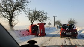 Tragická nehoda u Olbramovic.