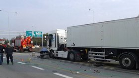  Dopravu na obchvatu Olomouce zkomplikovala nehoda, řidič zemřel 