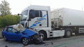  Dopravu na obchvatu Olomouce zkomplikovala nehoda, řidič zemřel 