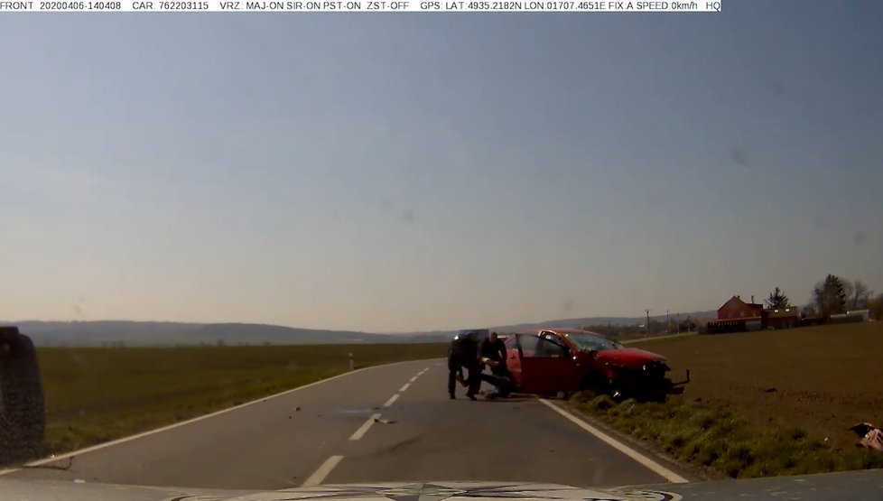 Policisté na Olomoucku stíhali řidiče, způsobil několik nehod.