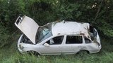 Bez řidičáku a opilý projel na červenou: Auto s kamarády zaparkoval do příkopu 