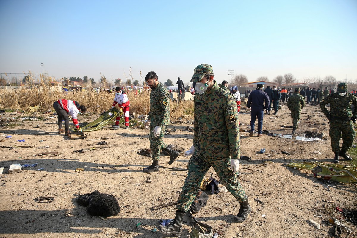 Tragická nehoda letadla v Íránu: Přes 170 mrtvých (8.1.2020)