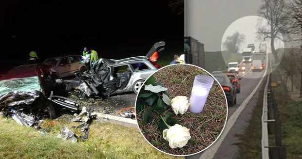 Čtyři mrtví na Znojemsku: Muž viděl, jak jeho láska umírá! V autě jel i syn (4 měs.)