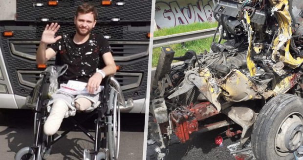 Petrovi po vážné nehodě u Prahy amputovali obě nohy: Bývalý hasič by rád měl bionické protézy