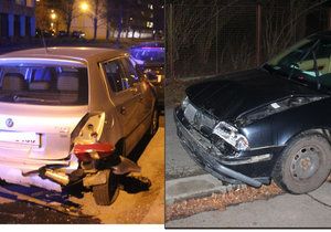 Nehoda v Plzni, kterou zavinil opilý řidič.