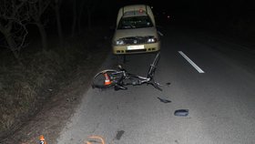 Silně pod vlivem alkoholu byl cyklista, který vjel do cesty řidiči volkswagenu, nadýchal 2,3 ‰ alkoholu.