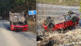 Opilý muž havaroval na Zlínsku. Policistům nadýchal 2,7 promile.