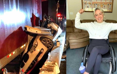 Při autonehodě ochrnula, stále se ale živí jako fitness trenérka