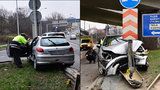 Zběsilá honička v Praze: Zfetovaný řidič ujížděl policii, málem zabil chodce
