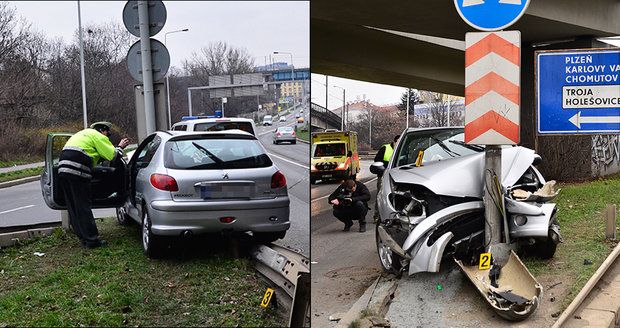 Zběsilá honička v Praze: Zfetovaný řidič ujížděl policii, málem zabil chodce