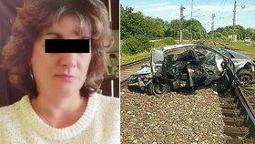 Auto Alžběty (†46) a Dariny (†30) na přejezdu smetl vlak! Rychlík vůz před sebou táhl víc jak 100 metrů