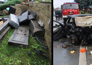 Narkoman se zákazem řízení se snažil ujet policii v Ratíškovicích a havaroval.