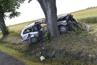 Tragická nehoda na Rakovnicku: Zemřela řidička (†21) i spolujezdec (†43)