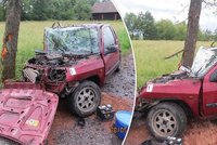Mladá řidička (19) rozstřelila auto o strom: Jak mohla tohle přežít!