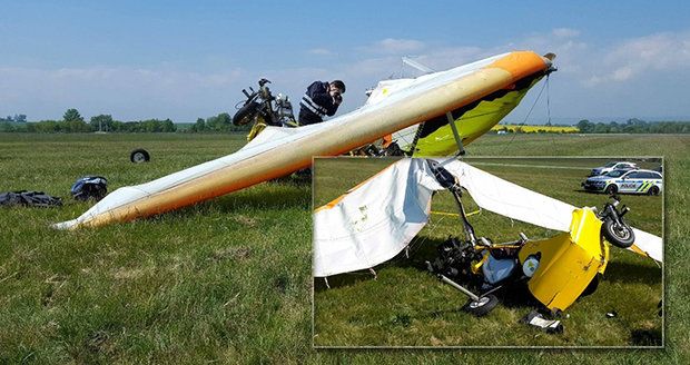 U Olomouce havarovalo rogalo: Pilotka se zranila